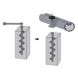 Juego de anclajes portería suelo blando
