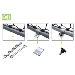 Juego de anclajes portería suelo blando