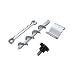 Juego de anclajes portería suelo blando