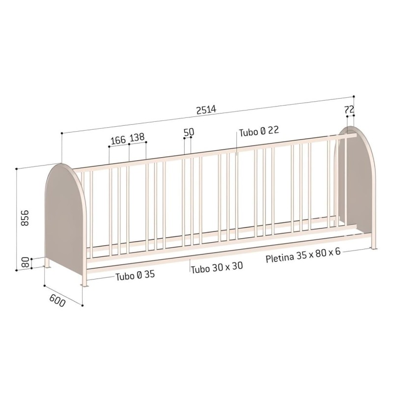 Aparcabicicletas de 16 plazas