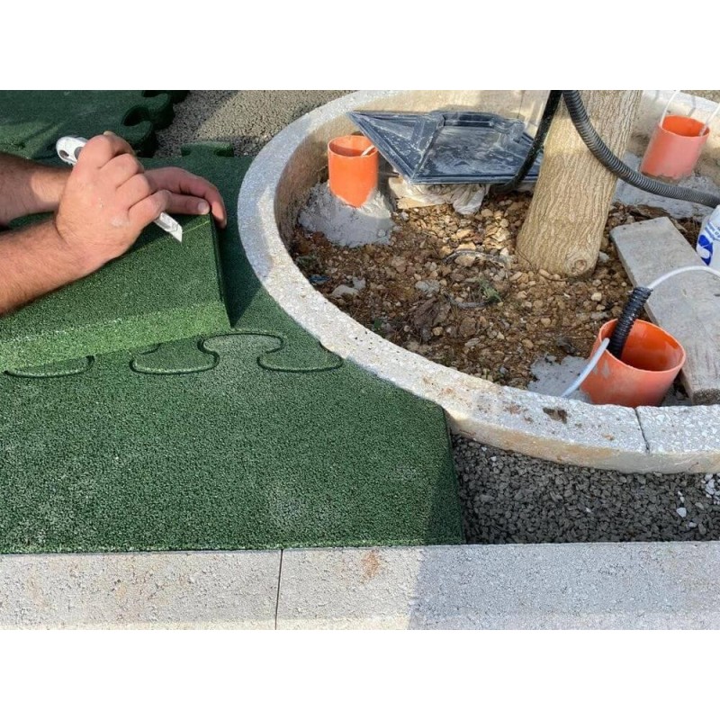 Losetas de caucho Puzzle (hormigón o gravilla)