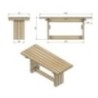 Mesa de madera para exterior MASGAMES CALELLA