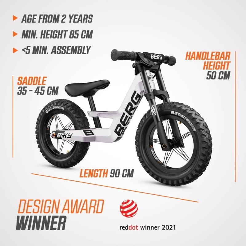 Bici sin pedales BERG BIKY Cross Purple con freno de mano