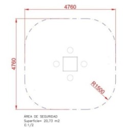 Mesa del juego de la oca de exterior con 4 asientos