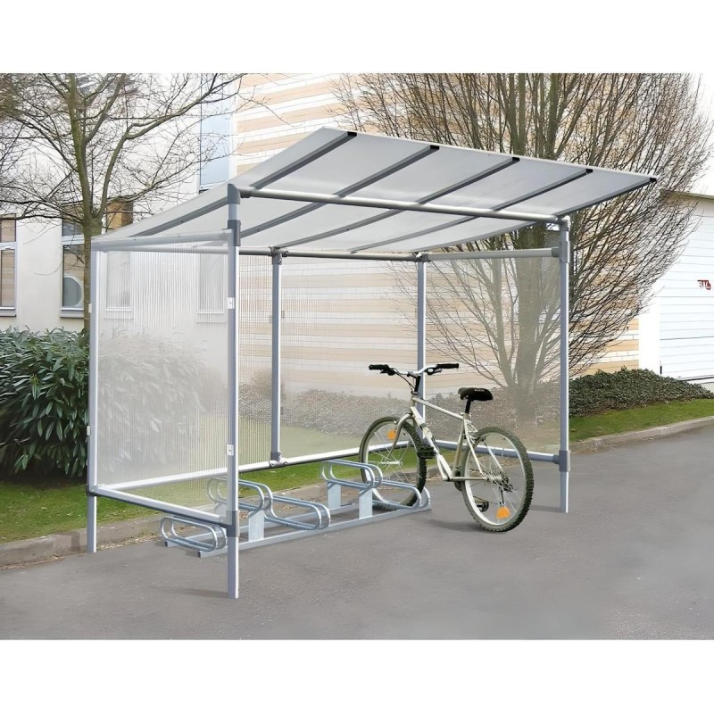 Aparcabicicletas 6 places diferents alçades (galvanitzat)