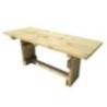 Mesa de madera exterior MASGAMES CALELLA con bancos con respaldo MASGAMES VIC