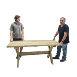 Mesa de madera exterior MASGAMES XERTA 180 cm