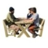 Taula de fusta MASGAMES XERTA 120 amb cadires MASGAMES BATEA
