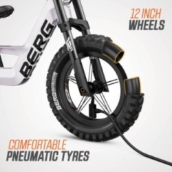 Bici sin pedales BERG BIKY Cross White con freno de mano