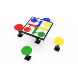 Mesa de parchís de exterior con 4 asientos