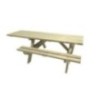 Taula de picnic adaptada MASGAMES LYON de fusta per exterior