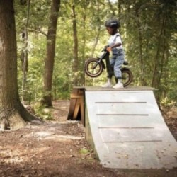 Bici sin pedales BERG BIKY Trail Green con freno de mano