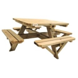 Mesa de picnic cuadrada infantil MASGAMES PERSIC