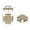 Mesa de picnic cuadrada MASGAMES BALTIC