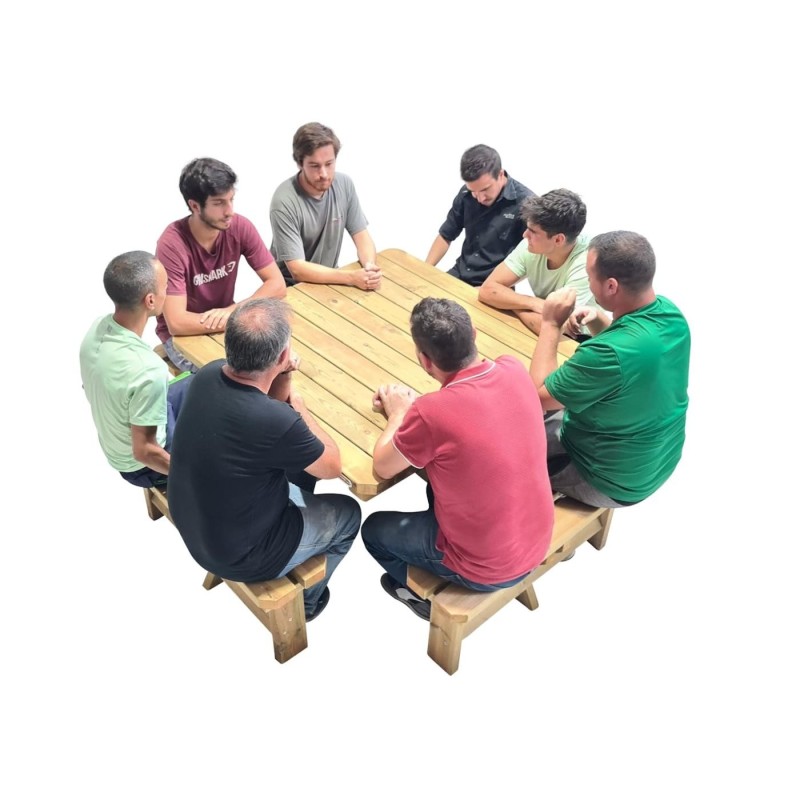 Mesa de picnic cuadrada MASGAMES BALTIC