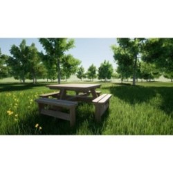 Mesa de picnic cuadrada MASGAMES BALTIC