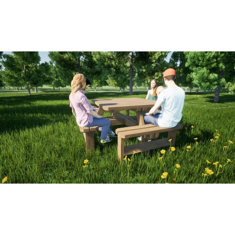 Mesa de picnic cuadrada MASGAMES BALTIC