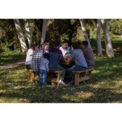 Mesa de picnic cuadrada MASGAMES BALTIC