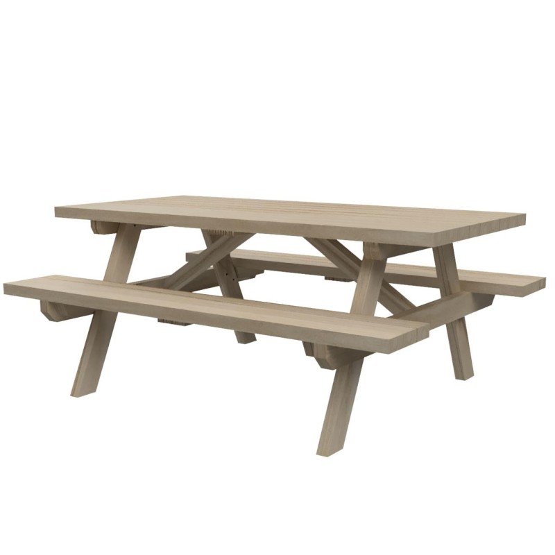 Taula de picnic infantil MASGAMES BRAM de fusta per exterior