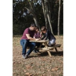 Taula de picnic infantil MASGAMES BRAM de fusta per exterior