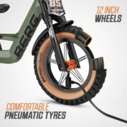 Bici sin pedales BERG BIKY Trail Green con freno de mano