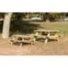 Taula de picnic infantil MASGAMES BRAM de fusta per exterior