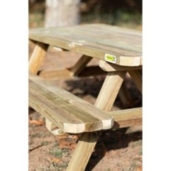Taula de picnic infantil MASGAMES BRAM de fusta per exterior