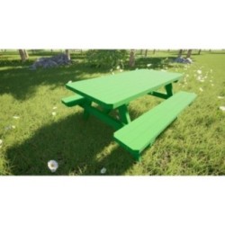 Taula de picnic infantil MASGAMES BRAM de fusta per exterior