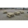 Taula de picnic infantil MASGAMES BRAM de fusta per exterior
