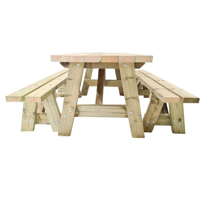 Mesa de picnic MASGAMES ZURICH de madera para exterior