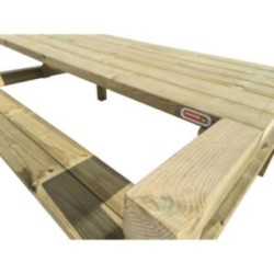 Taula de picnic MASGAMES TÒQUIO de fusta per exterior