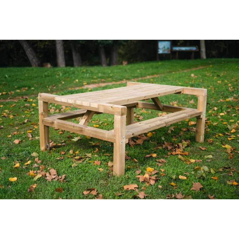 Taula de picnic MASGAMES TÒQUIO de fusta per exterior