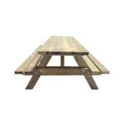 Mesa de picnic MASGAMES MUNICH 240 de madera para exterior