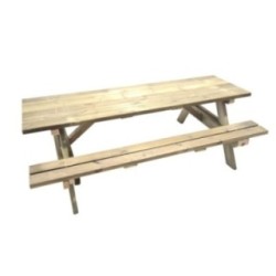 Mesa de picnic MASGAMES MUNICH 240 de madera para exterior