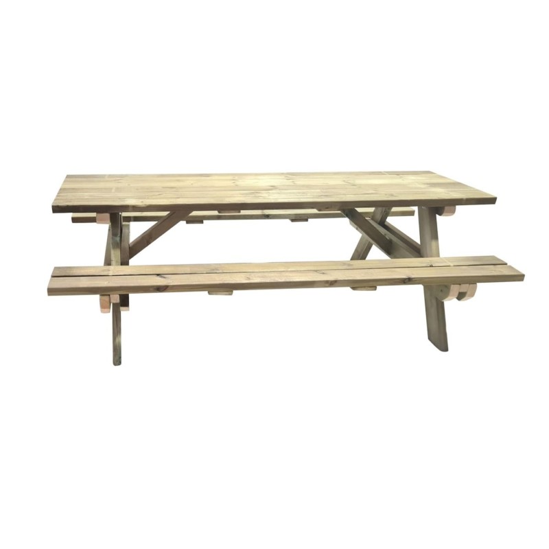 Mesa de picnic MASGAMES MUNICH 240 de madera para exterior