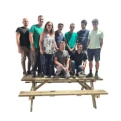 Mesa de picnic MASGAMES MUNICH 240 de madera para exterior