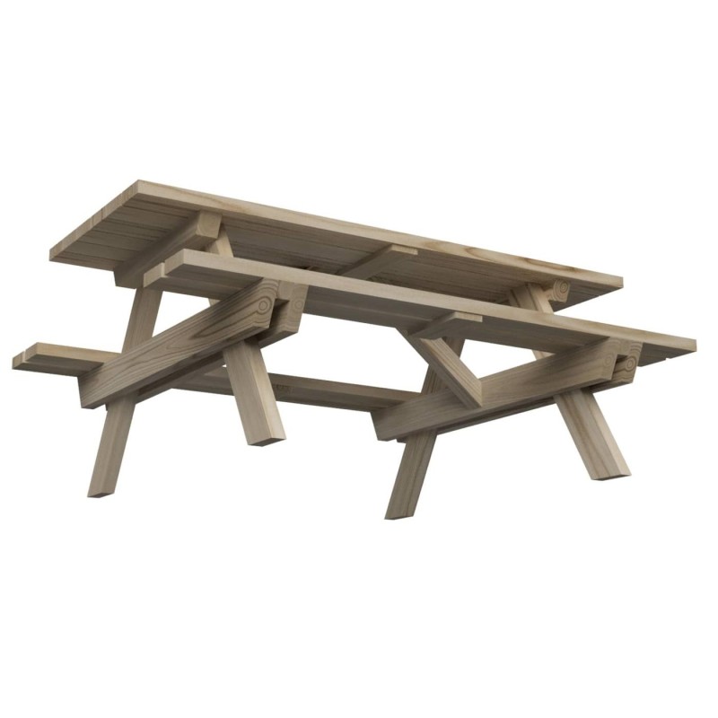 Mesa de picnic MASGAMES MUNICH 240 de madera para exterior