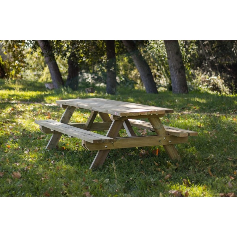 Mesa de picnic MASGAMES MUNICH 240 de madera para exterior
