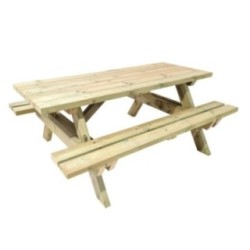 Mesa de picnic MASGAMES MUNICH 180 de madera para exterior