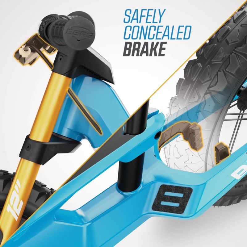 Bici sin pedales BERG BIKY Cross Blue con freno de mano