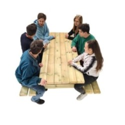 Mesa de picnic MASGAMES MUNICH 180 de madera para exterior