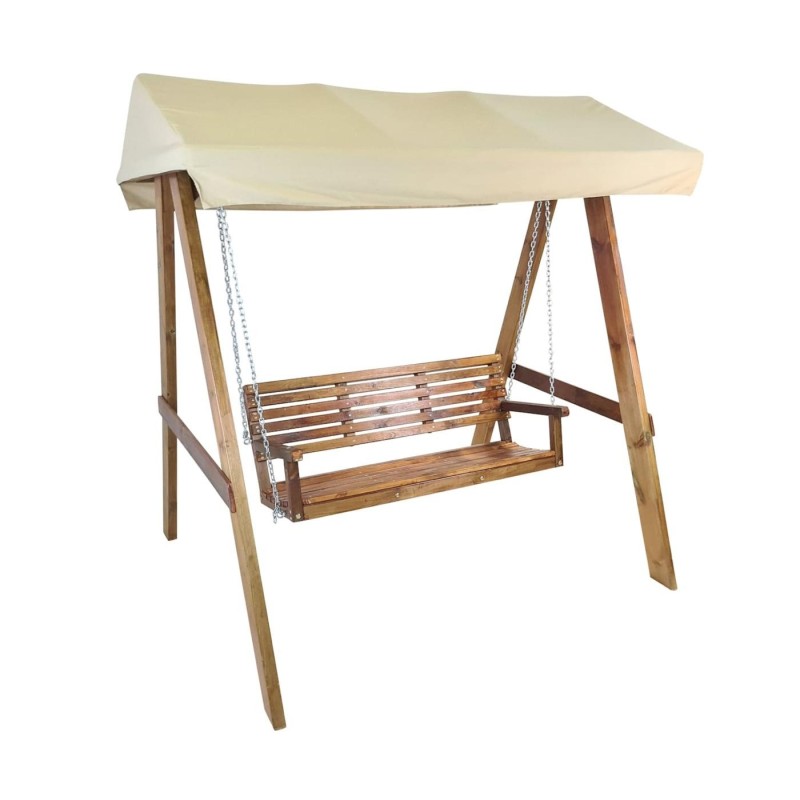 Balancín de jardín MASGAMES ELNA L con techo de lona