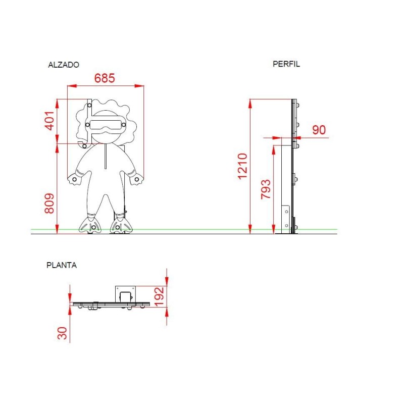 Painel de jogo O MERGULHADOR