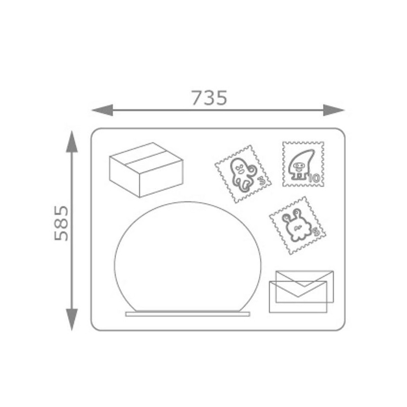 Panell de jocs Correus amb suports de fusta