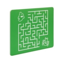 Painel de jogos Labirinto Quadrado com postes de madeira