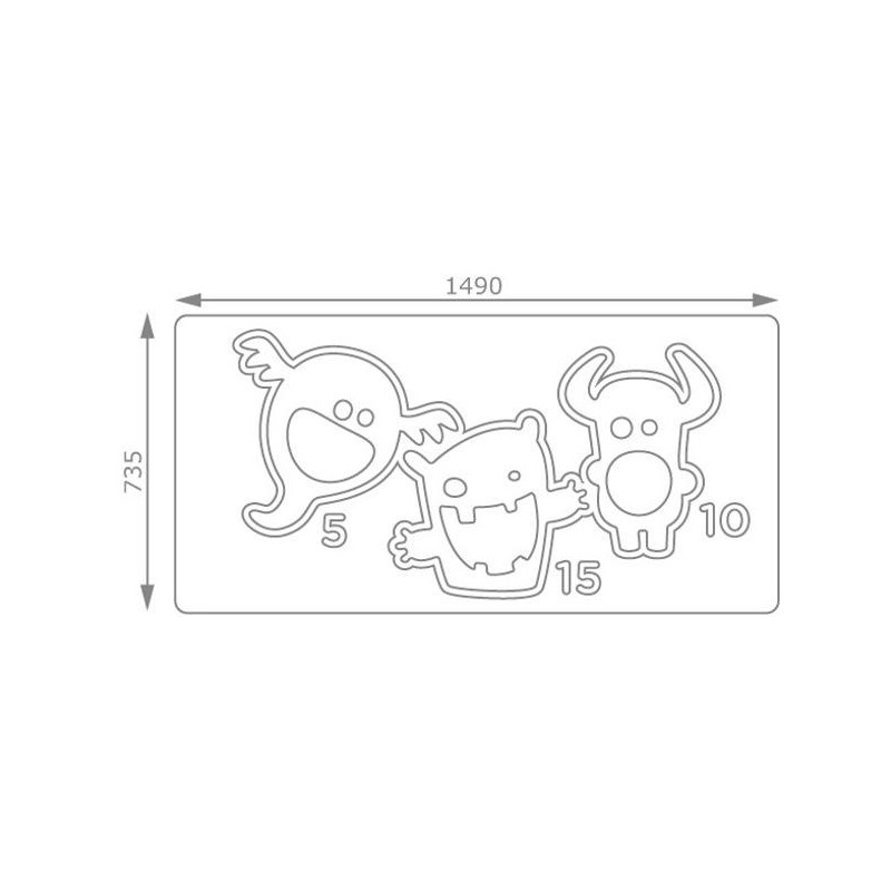 Painel de jogos Score Table com postes de madeira