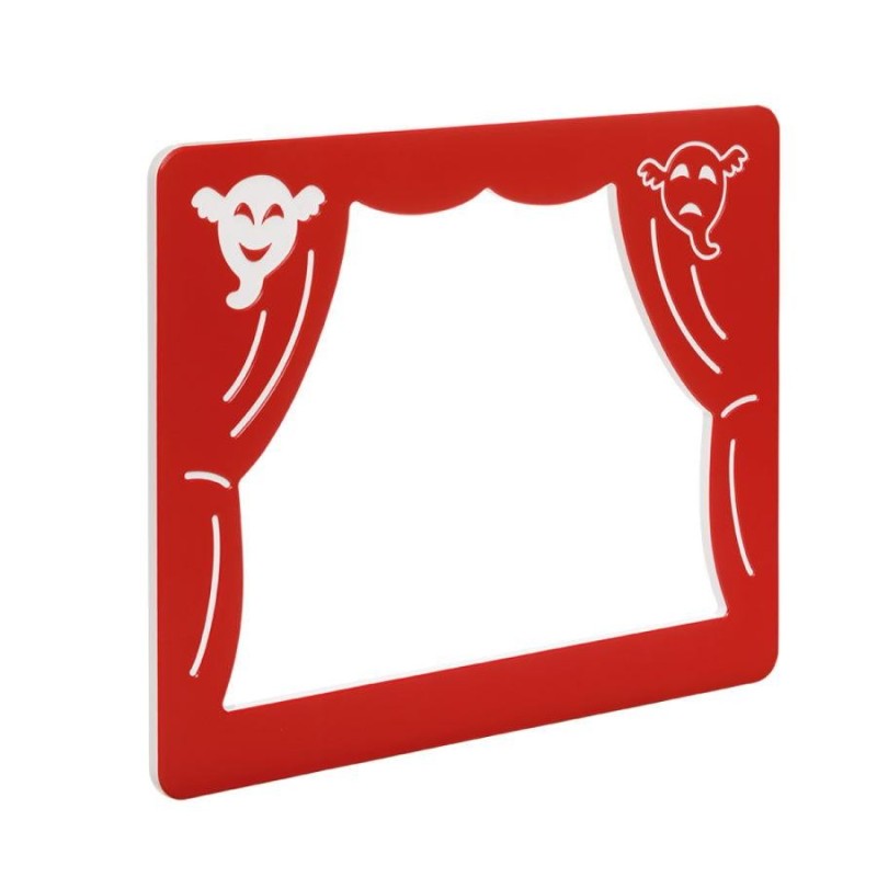 Panell de jocs Teatre amb suports de fusta