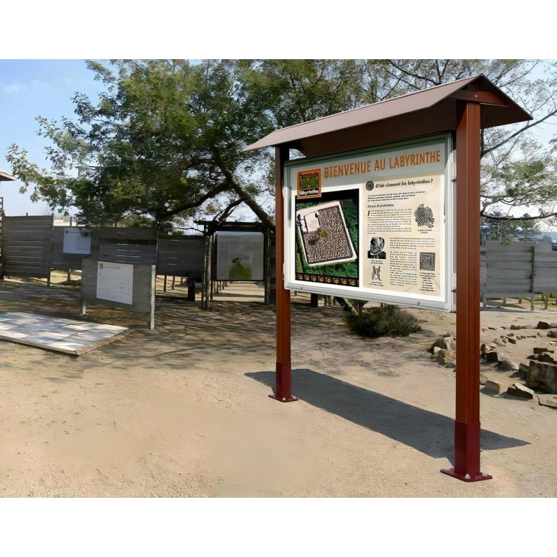 Panel informativo de madera 1 cara