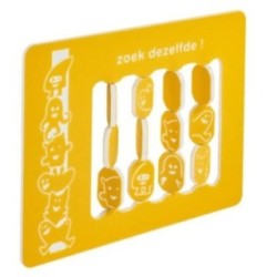 Panell de joc "Troba la parella" amb suports de fusta