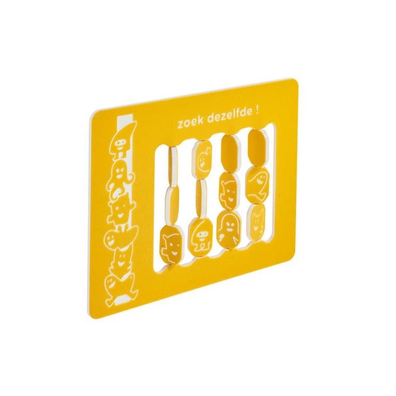 Panell de joc "Troba la parella" amb suports de fusta